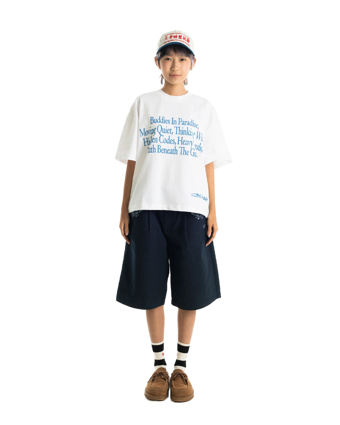 BUDDIES IN PARADISE QUOTE TEE