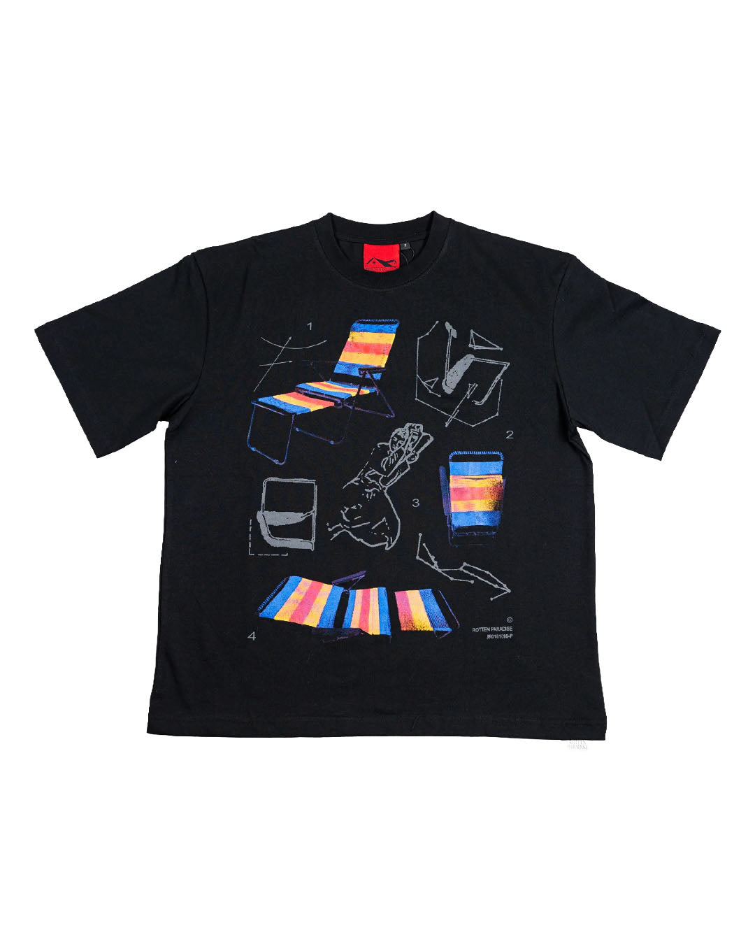 LAZY CHAIR TEE BLACK
