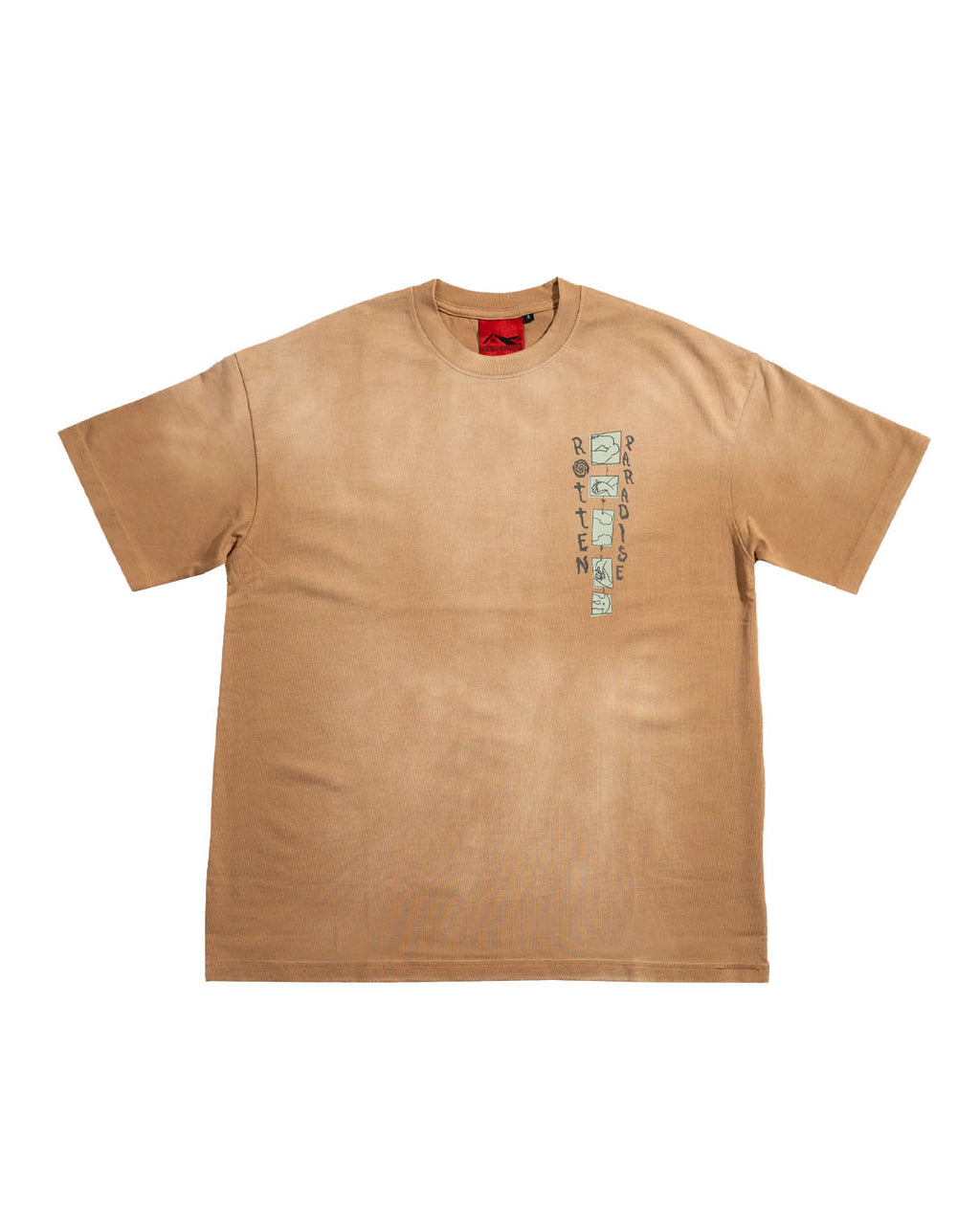 SUNNY BEACH TEE WASHED BEIGE