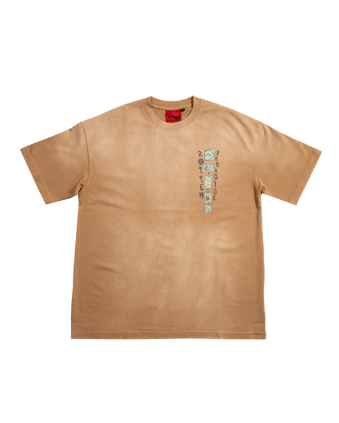 SUNNY BEACH TEE WASHED BEIGE