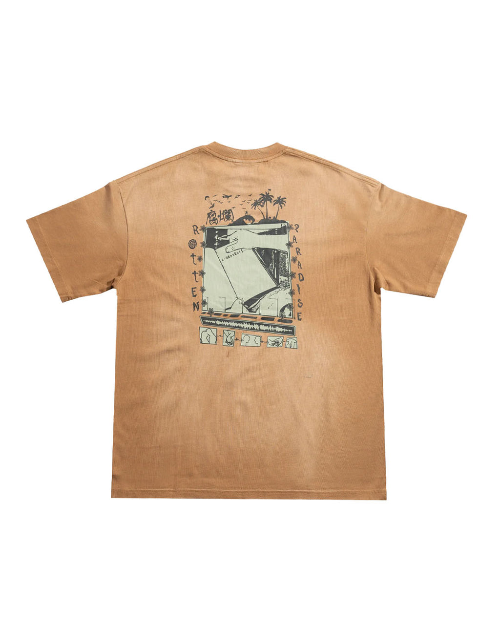SUNNY BEACH TEE WASHED BEIGE