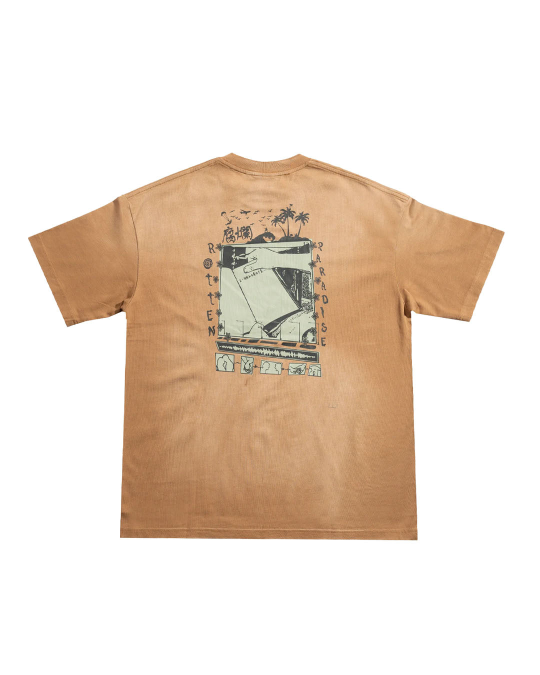SUNNY BEACH TEE WASHED BEIGE