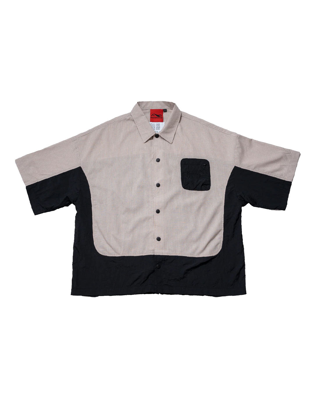 CHECKERED BOXY SHIRT CREAM