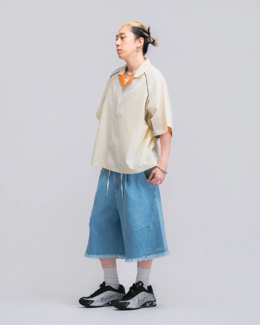 COMFY BALLOON SHORTS DENIM