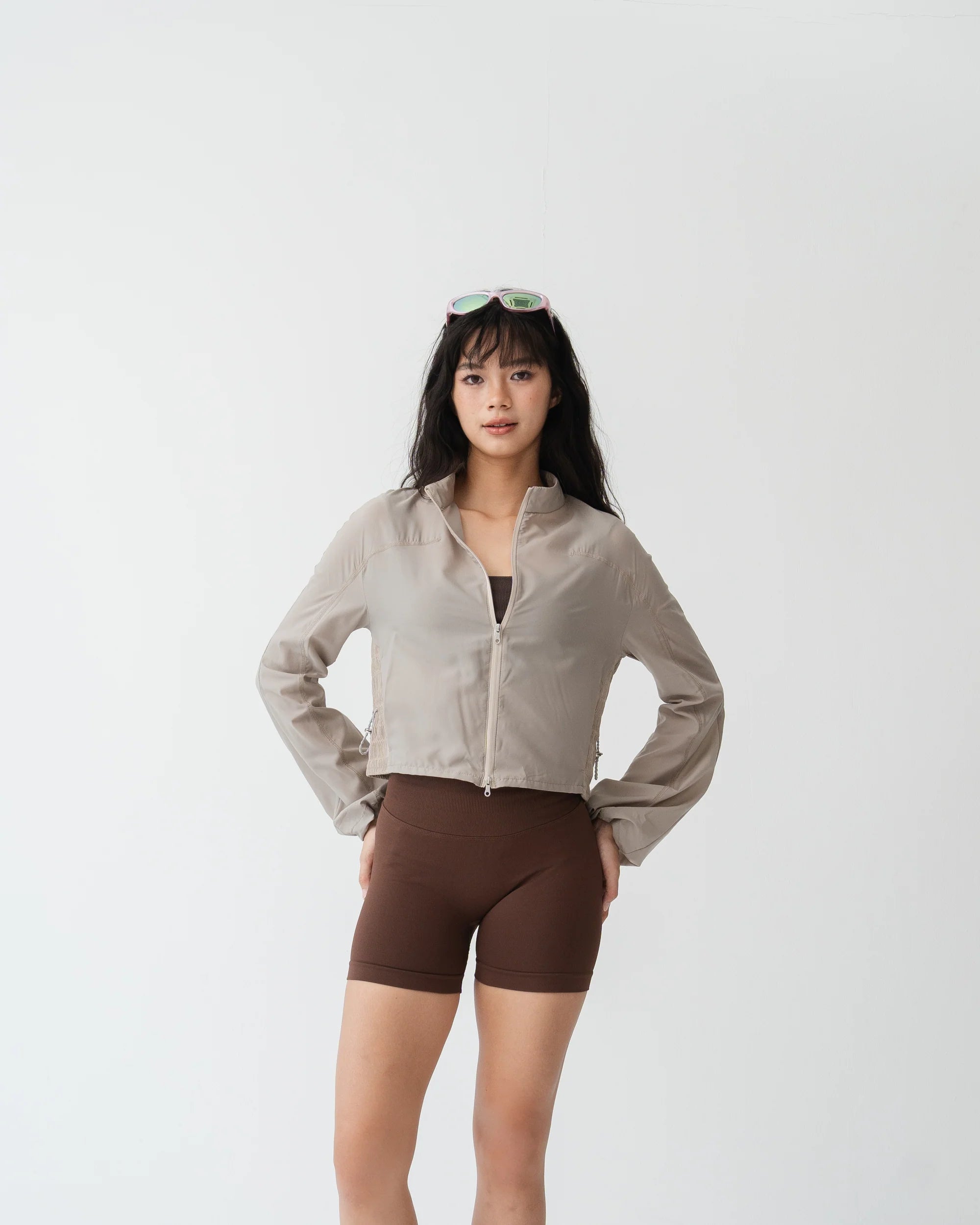 CROPPED MIST JACKET BEIGE