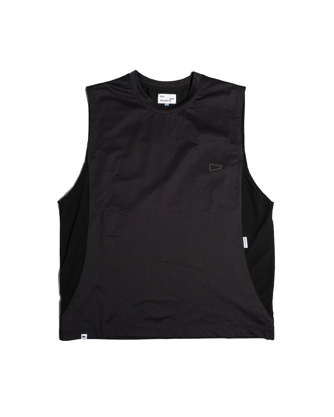 SLEEVELESS 2-TONE BLACK