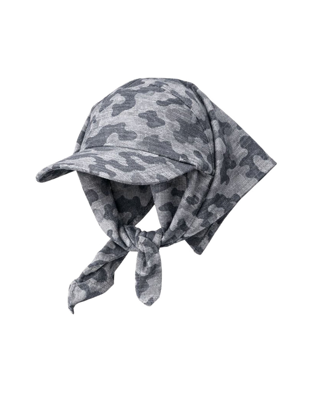 SILLYSALLY Grey Camo Scarf Hat