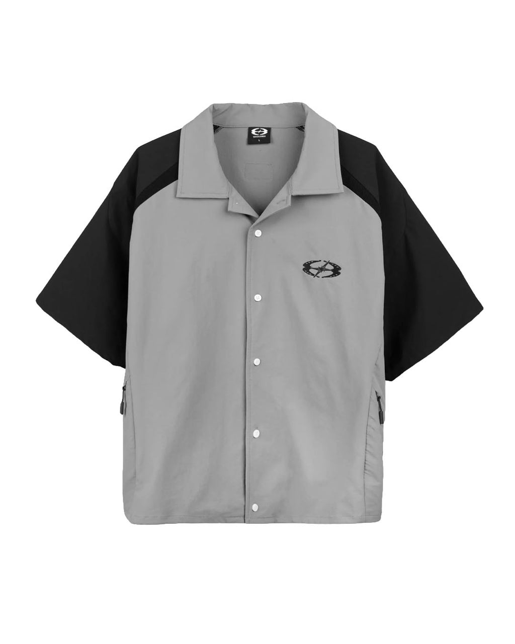 U8 BOXY SHIRT BLACK GREY