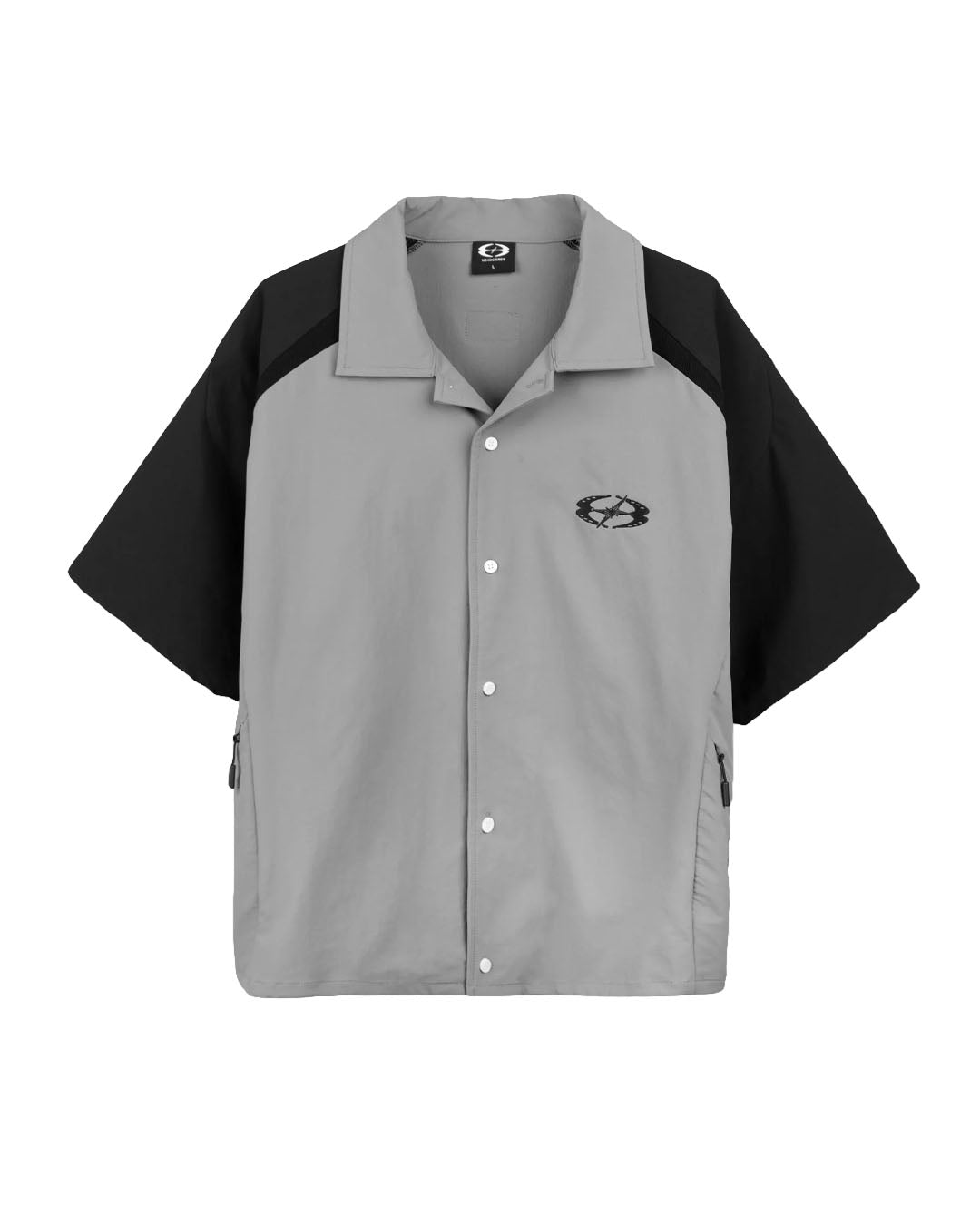 U8 BOXY SHIRT BLACK GREY