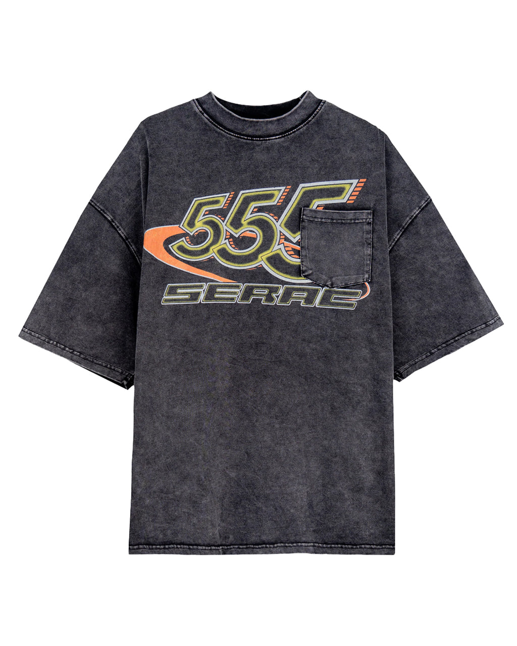555 NOTEBOOK POCKETED TEE BLACK