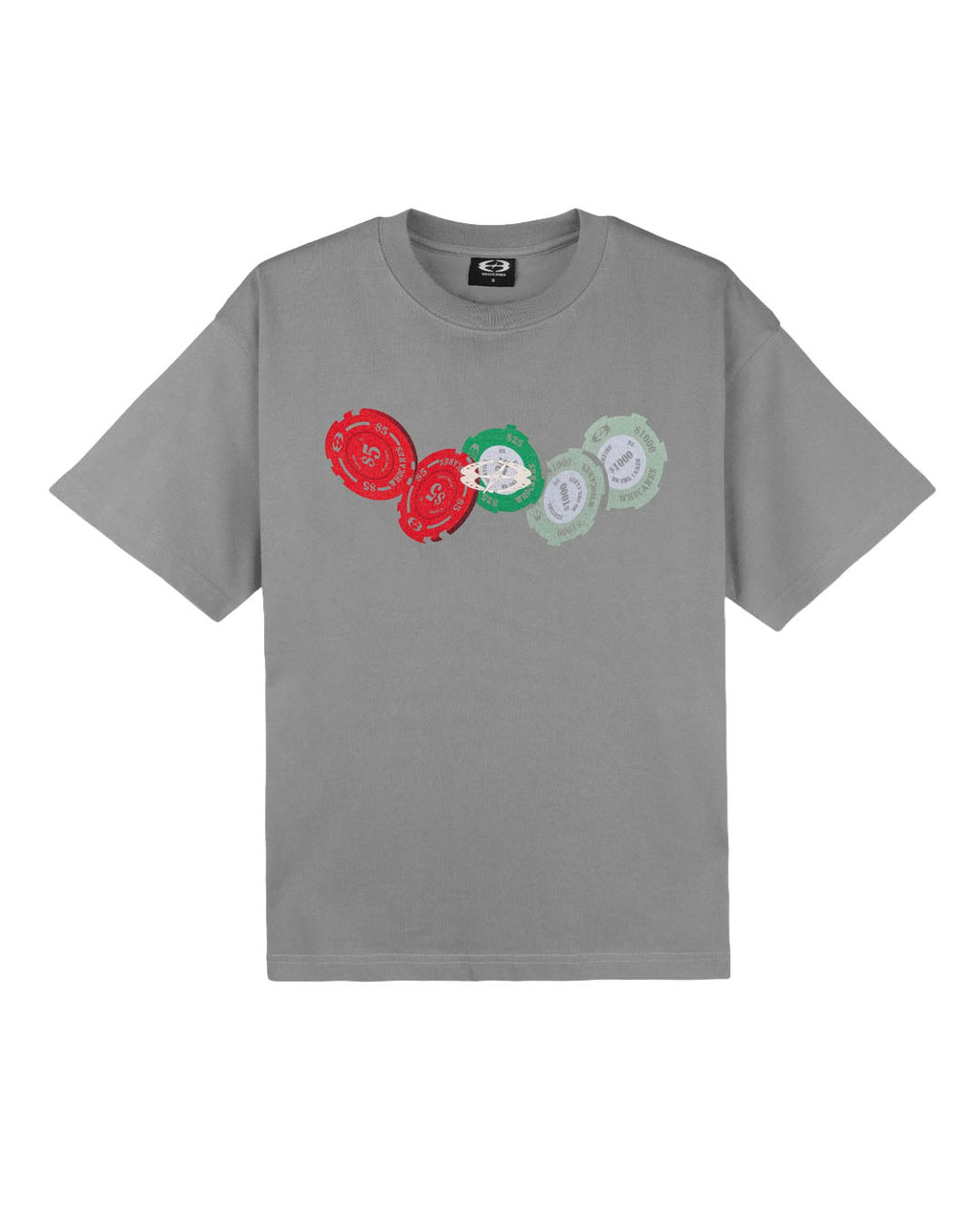 W.CHIPS TEE DARK GREY