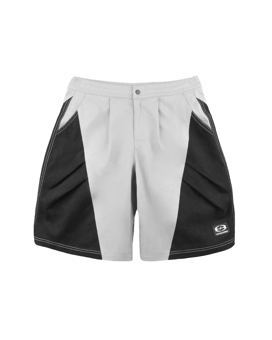 DOUBLE PLEAT SHORTS GREY
