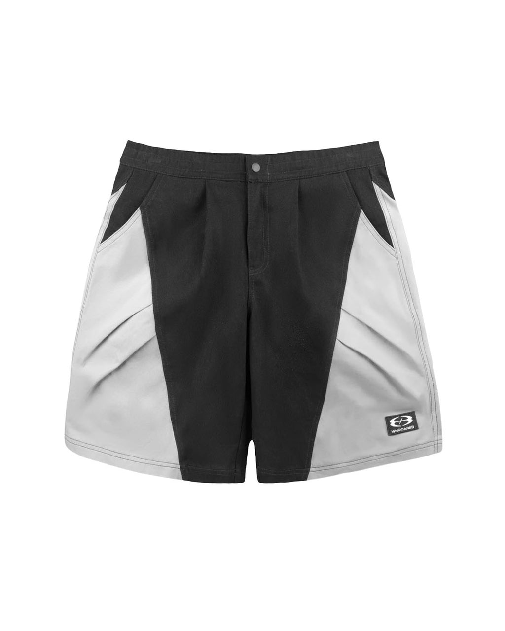 DOUBLE PLEAT SHORTS BLACK