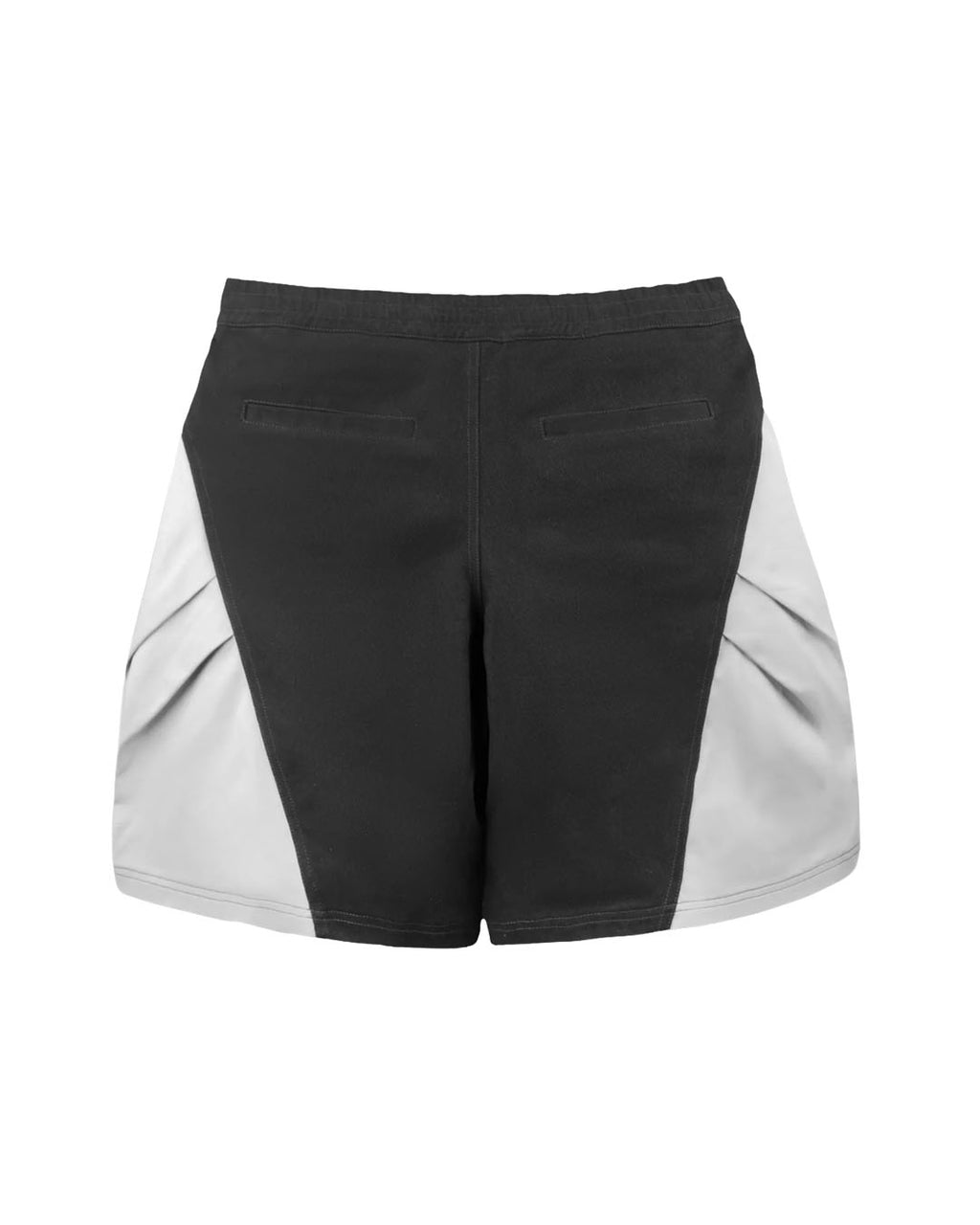 DOUBLE PLEAT SHORTS BLACK