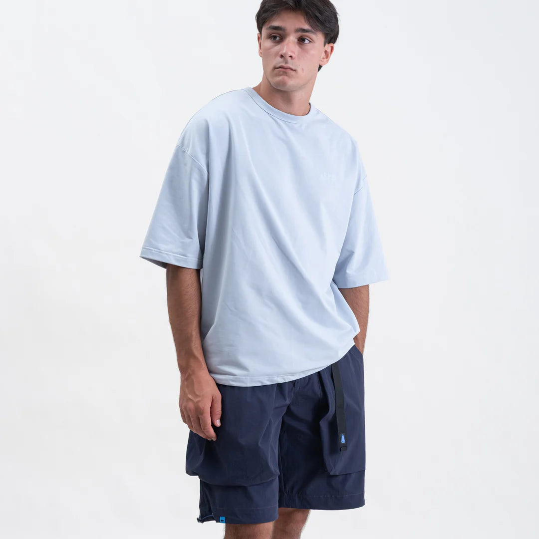 QUIET TEE MISTY BLUE