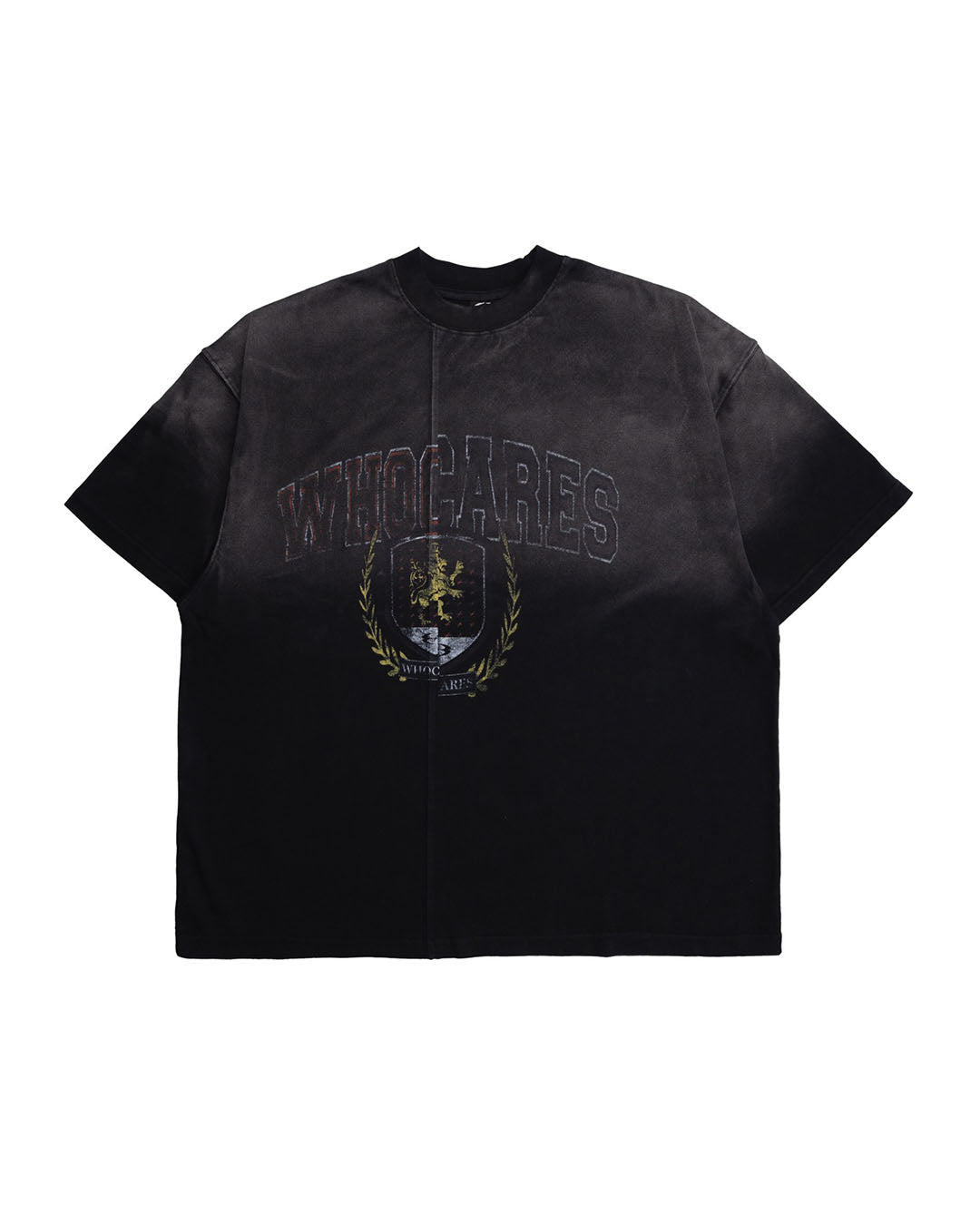 WASHED SPLIT EMBLEM TEE